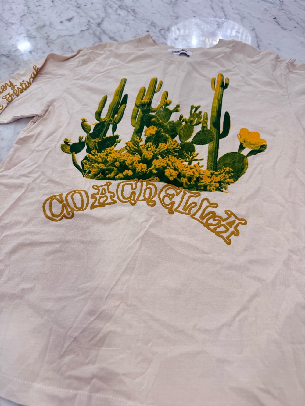 Daydreamer NEW Coachella Desert Cactus Graphic Long Sleeve Tee Small - Picture 5 of 11